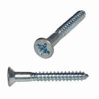 FPWS8214 #8 X 2-1/4" Flat Head, Phillips, Wood Screw, Zinc